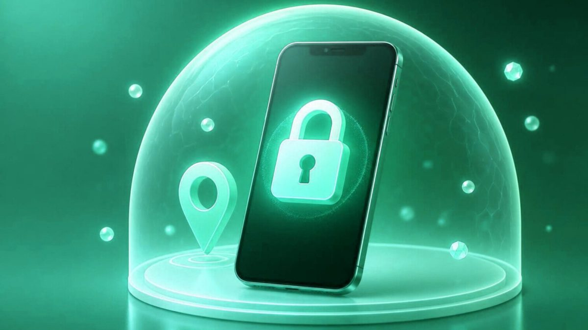 Phone guarded by a padlock and shield, representing blocking a lost handset through CEIR