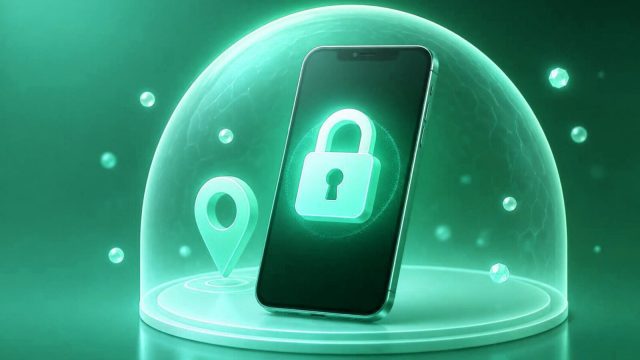 Phone guarded by a padlock and shield, representing blocking a lost handset through CEIR